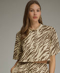 Cropped Zebra Top
