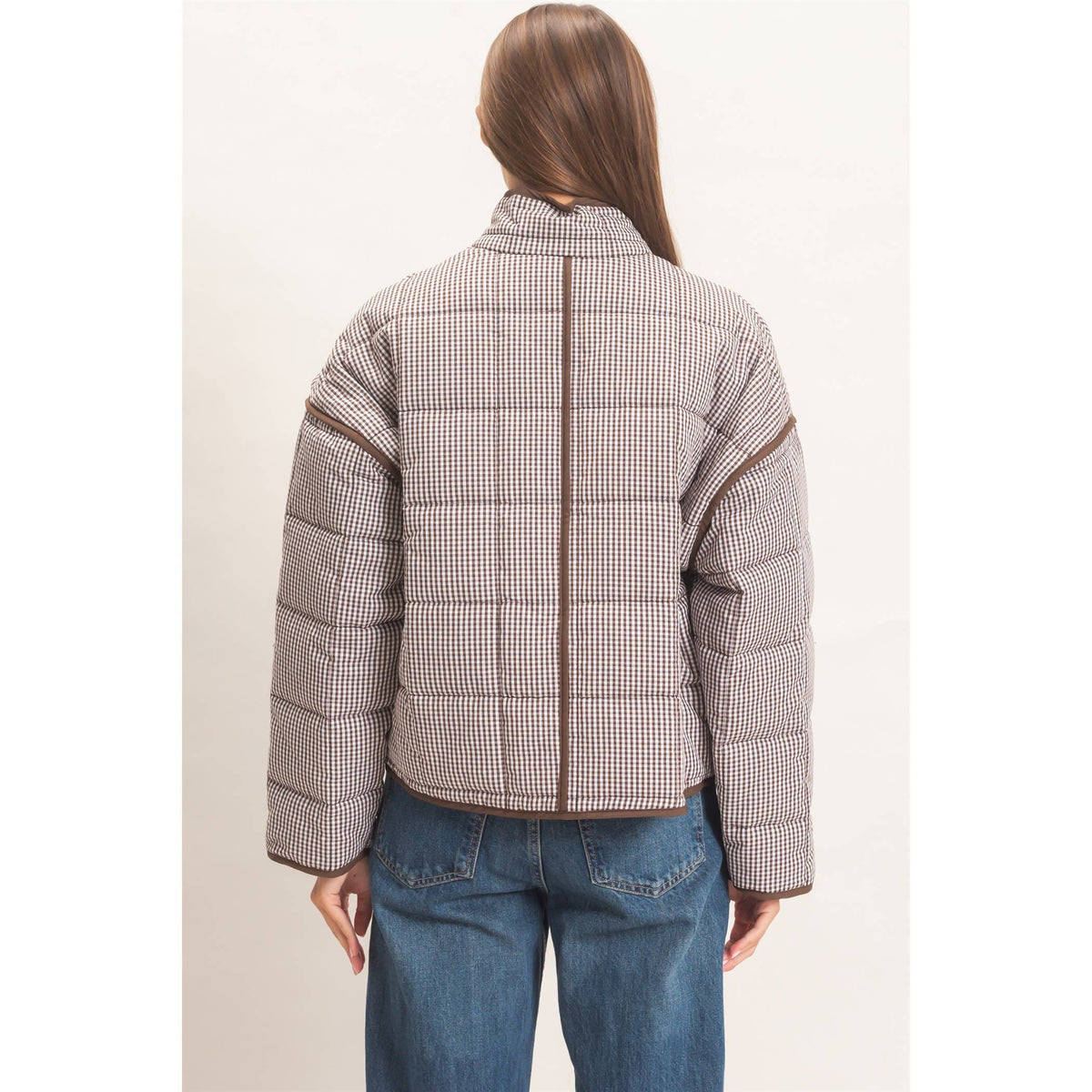 Gingham Quilted Jacket